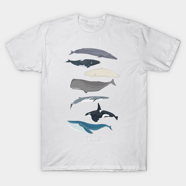 Whales T-Shirt by Dennson Creative